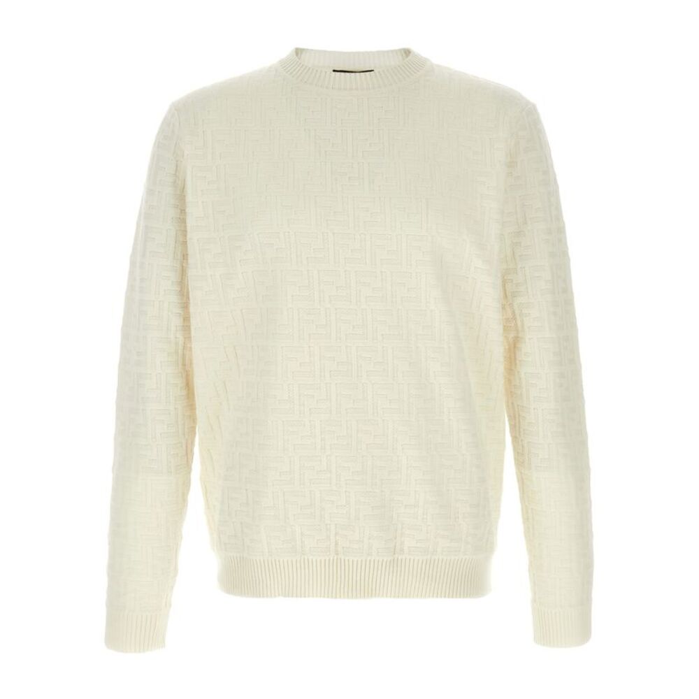Fendi White Cotton Men's Cardigan